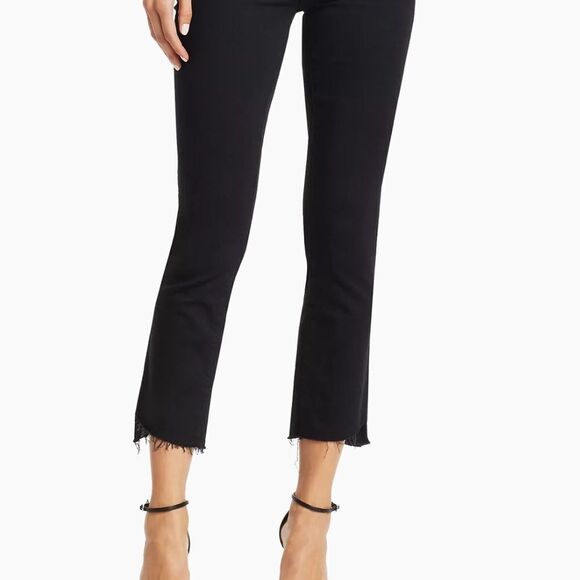 Mother The Insider Mid-Rise Frayed Step-Hem Stretch Crop Not Guilty 26 NWT $228 - Picture 5 of 10